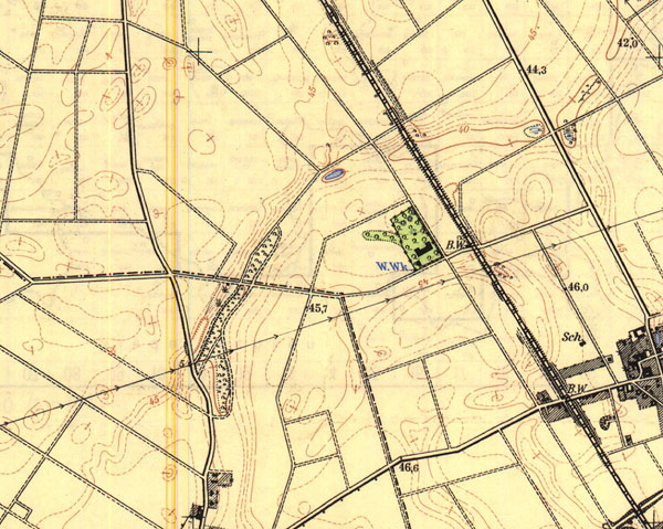 Ausschnitt aus der topographischen Karte 1961