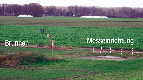 Rohwasserbrunnen und Messeinrichtung