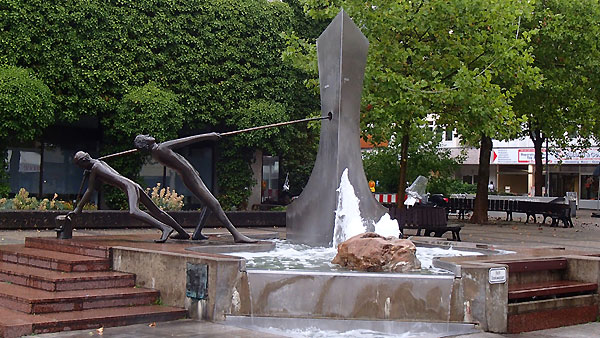 Treidlerbrunnen in Wesseling