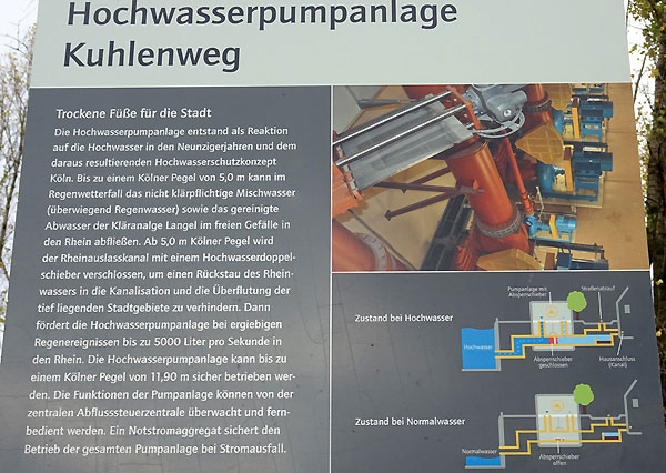 Informationstafel der StEB