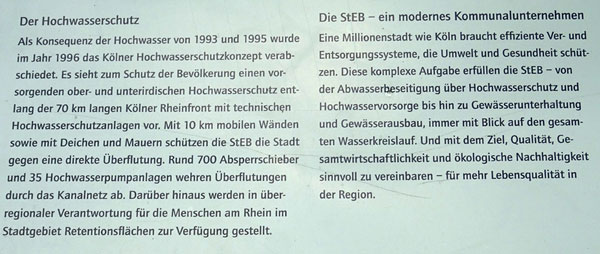 Informationstafel der StEB